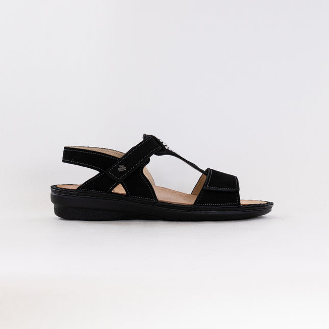 Finn Comfort Calvia (Women's) - Black Nubuck Leather