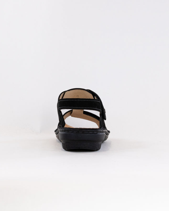 Finn Comfort Calvia (Women's) - Black Nubuck Leather