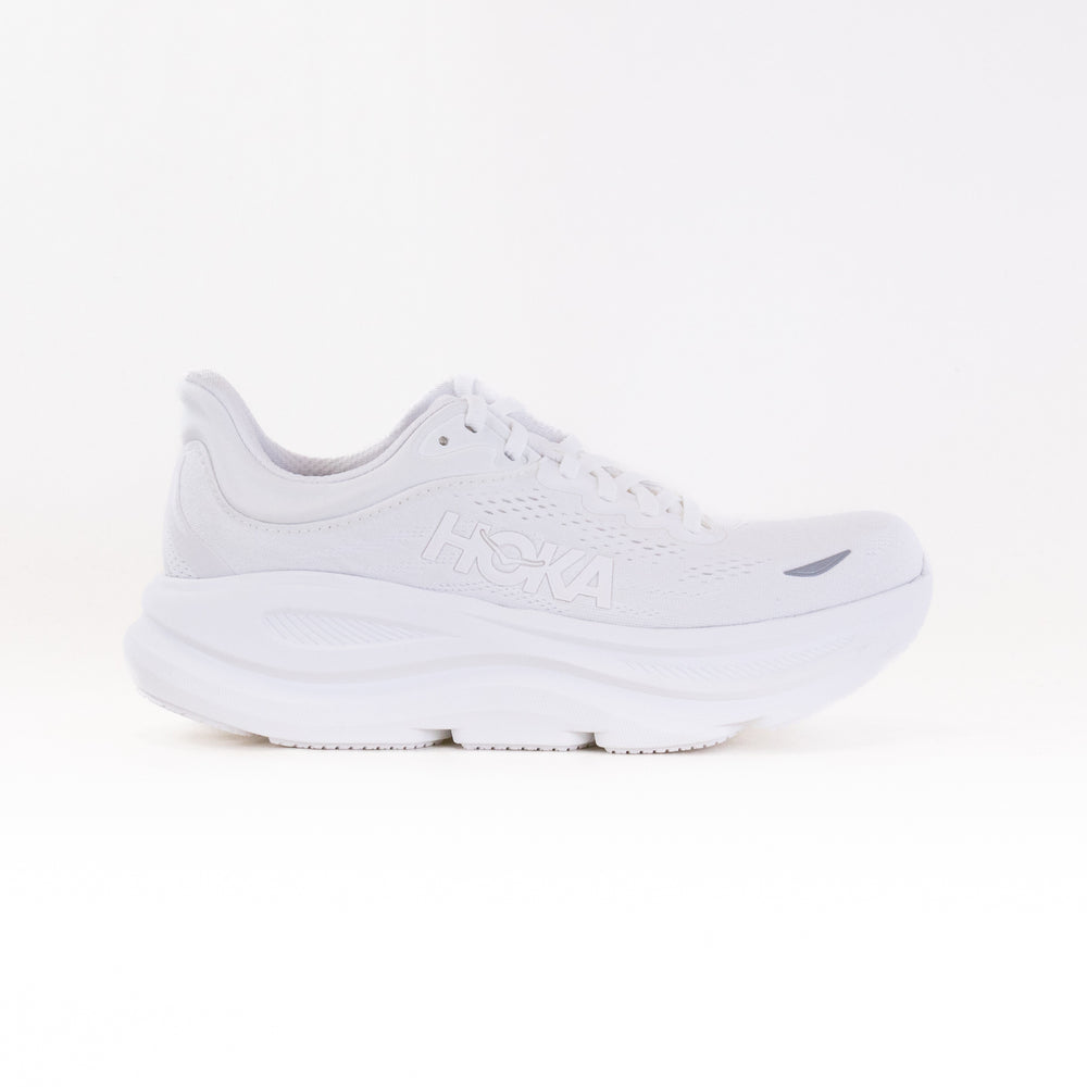 Hoka Bondi 9 Wide (Women's) - White/White