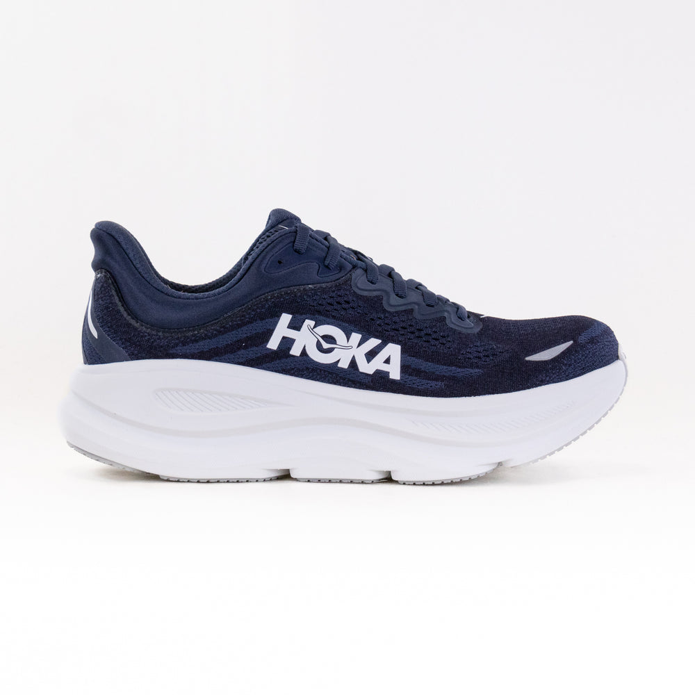 Hoka Bondi 9 Wide (Men's) - Varsity Navy/White