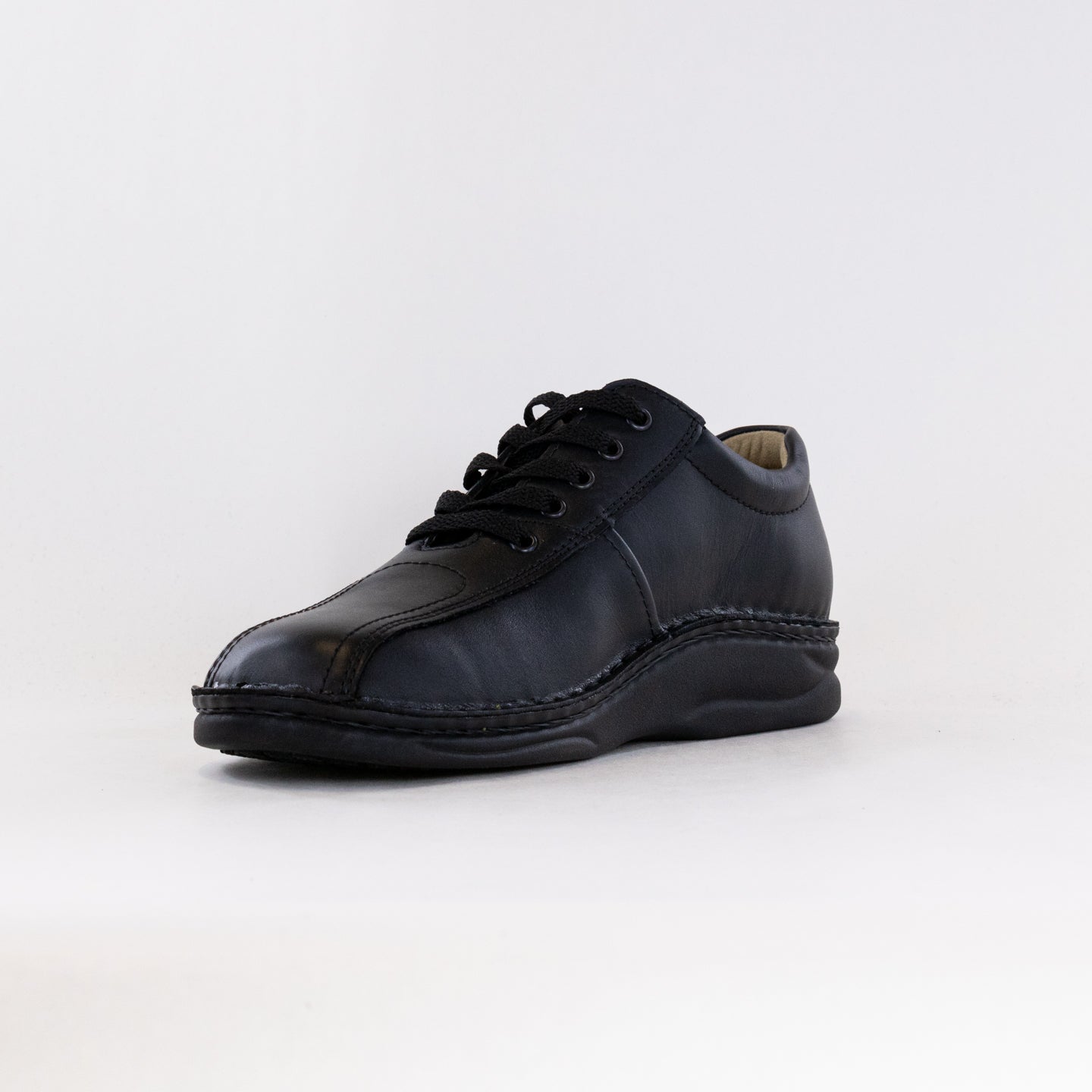 Finn Comfort Dijon (Men's) - Black Leather