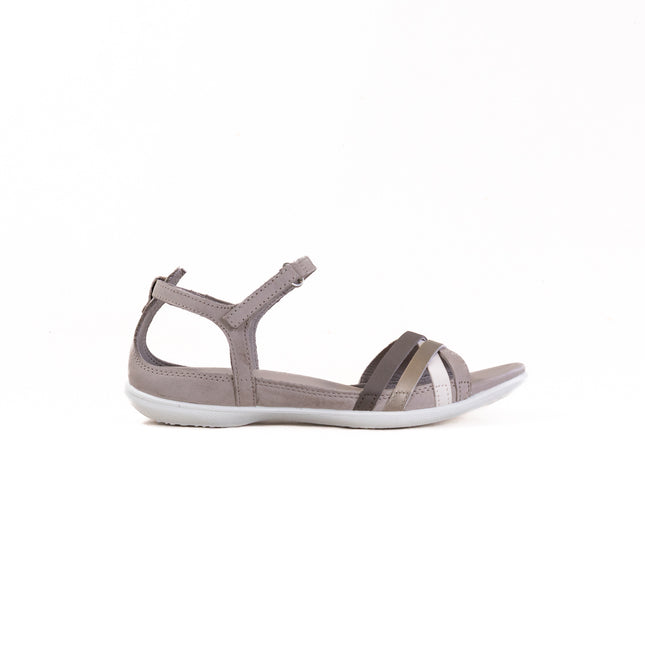 ECCO Flash X-Strap (Women's) - Moon Rock/Dark Clay/Pure Cashmere/Ice White
