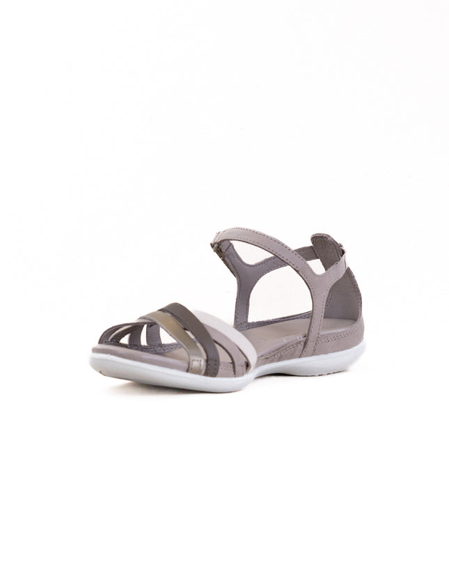 ECCO Flash X-Strap (Women's) - Moon Rock/Dark Clay/Pure Cashmere/Ice White