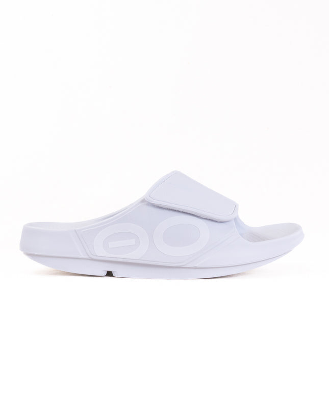 OOFOS OOahh Sport Flex Sandal (Unisex) - White