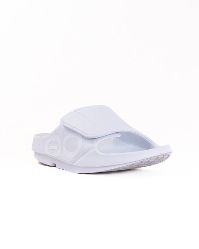 OOFOS OOahh Sport Flex Sandal (Unisex) - White