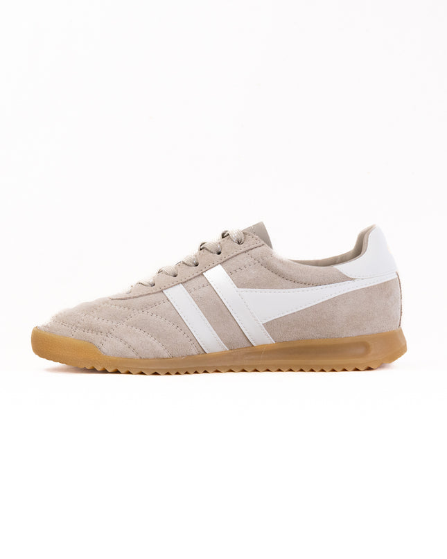 Gola Stadium Suede Sneakers (Women's) - Bone/Off White