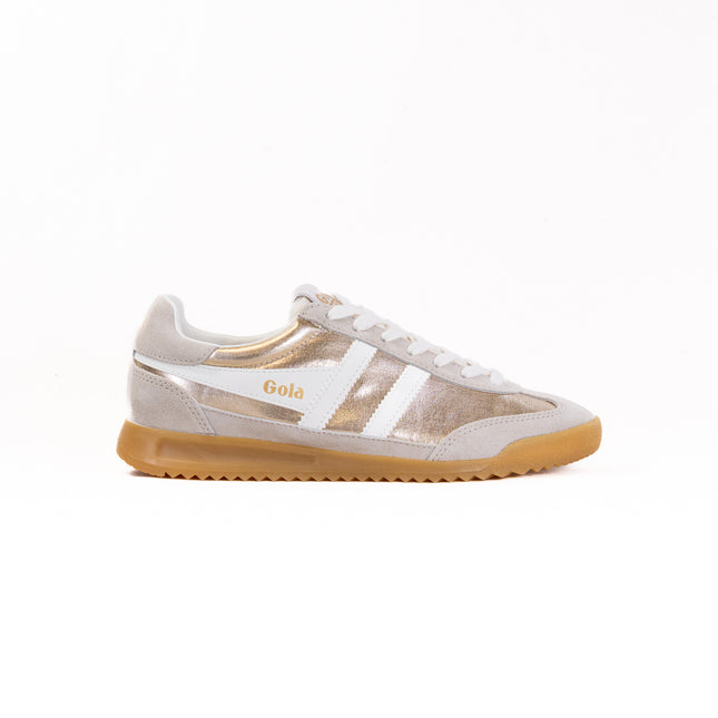 Gola Firefly Metallic Sneakers (Women's) - Gold/Off White