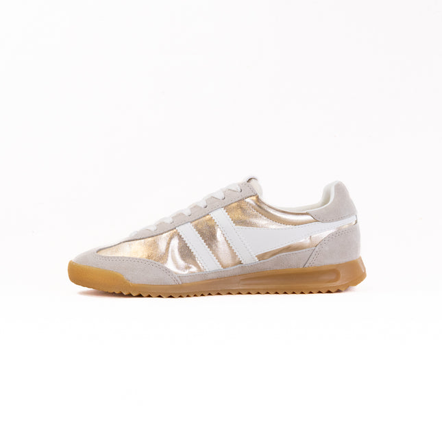 Gola Firefly Metallic Sneakers (Women's) - Gold/Off White