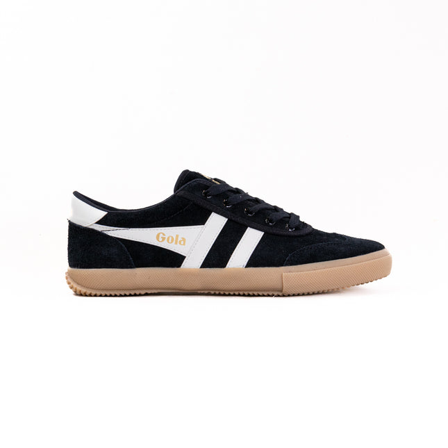 Gola Classics Men's Badminton Suede Plimsoll Sneakers (Men's) - Black/Off White/Gum