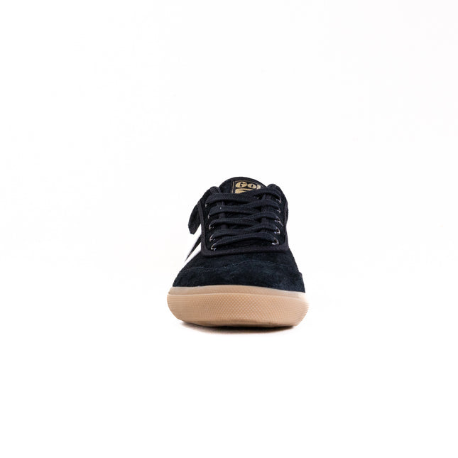 Gola Classics Men's Badminton Suede Plimsoll Sneakers (Men's) - Black/Off White/Gum