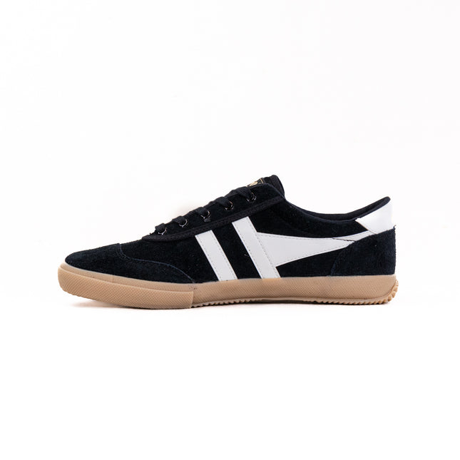 Gola Classics Men's Badminton Suede Plimsoll Sneakers (Men's) - Black/Off White/Gum