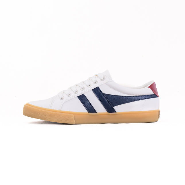 Gola Vegan Classics Men's Varsity Sneakers (Men's) - Off White/ Navy/ Deep Red/ Gum