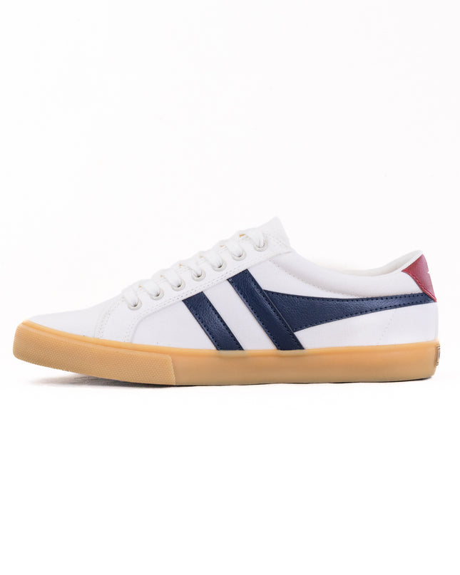 Gola Vegan Classics Men's Varsity Sneakers (Men's) - Off White/ Navy/ Deep Red/ Gum