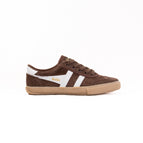 5 / MEDIUM / DARK BROWN/OFF WHITE