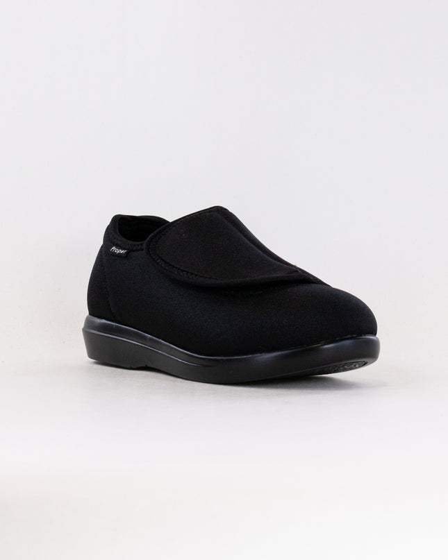 Propet Cush N Foot Recovery Slipper (Women's) - Black Stretch