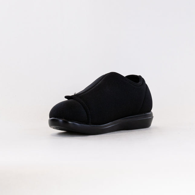 Propet Cush N Foot Recovery Slipper (Women's) - Black Stretch