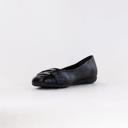 Trotters Sizzle Signature Flat (Women's) - Black Leather