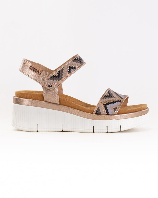 Pikolinos Gomera Pattern Wedge Sandal (Women's) - Champagne