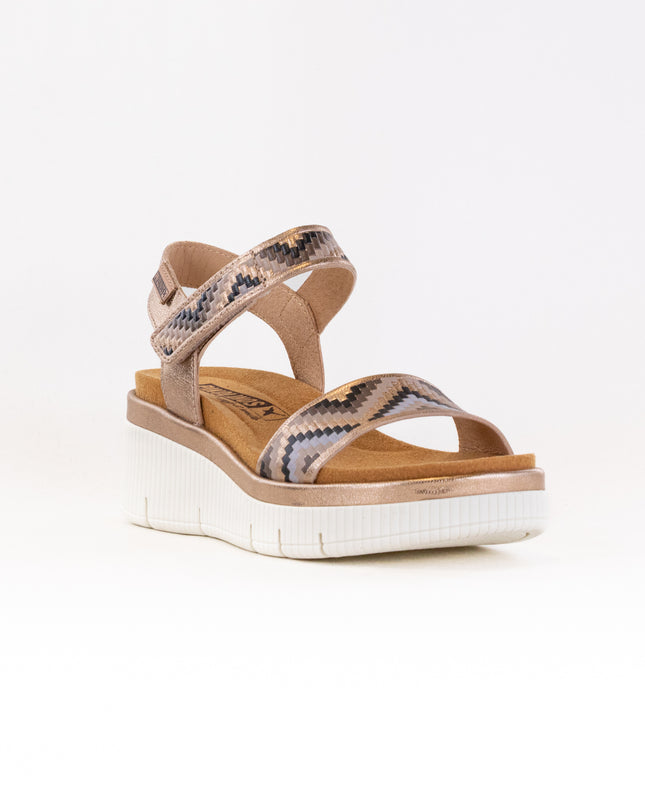 Pikolinos Gomera Pattern Wedge Sandal (Women's) - Champagne