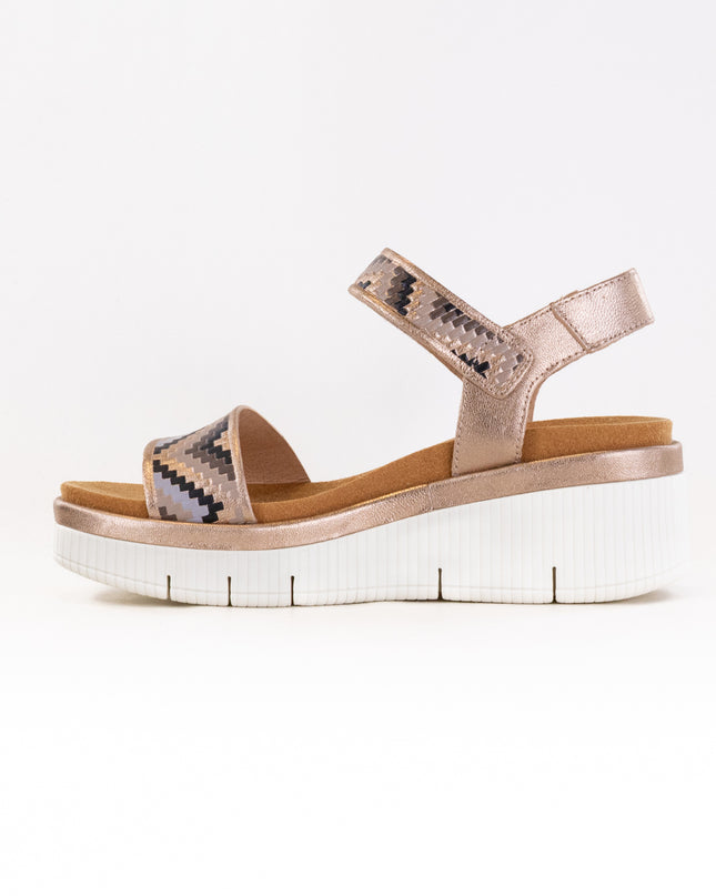 Pikolinos Gomera Pattern Wedge Sandal (Women's) - Champagne
