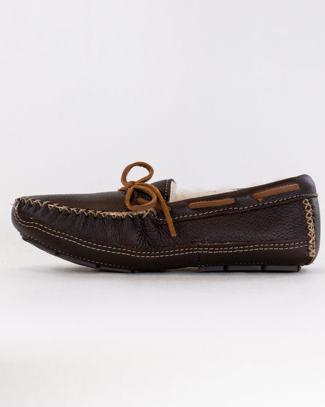 Minnetonka 3752 Moc (Men's) - Chocolate Brown Leather