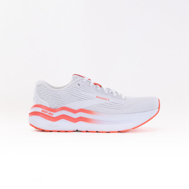 Brooks Ghost Max 2 (Women's) - White/Hot Coral