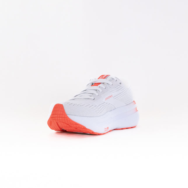 Brooks Ghost Max 2 (Women's) - White/Hot Coral