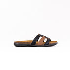 37 / JET BLACK LEATHER/LATTE COMBI