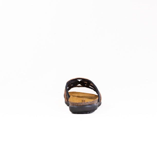Naot Liv (Women's) - Jet Black Leather/Latte Combi