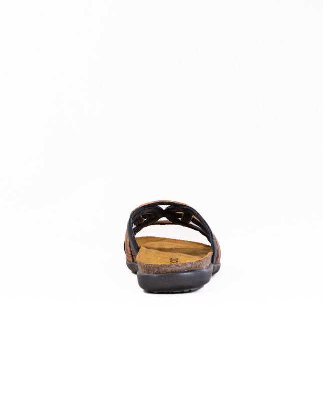 Naot Liv (Women's) - Jet Black Leather/Latte Combi