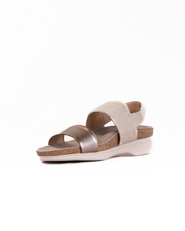Drew Maeve Sandal (Women's) - Natural Metallic Combo