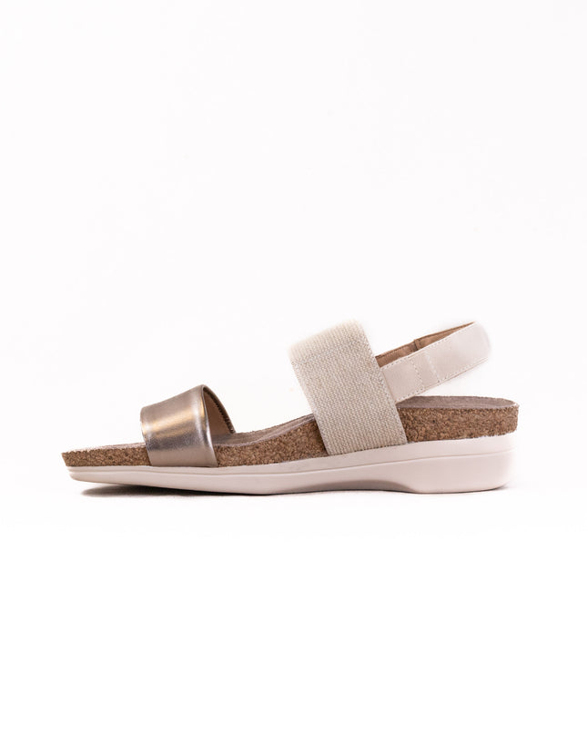 Drew Maeve Sandal (Women's) - Natural Metallic Combo