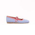 6 / MEDIUM / BLUE MULTI STRIPE KNIT
