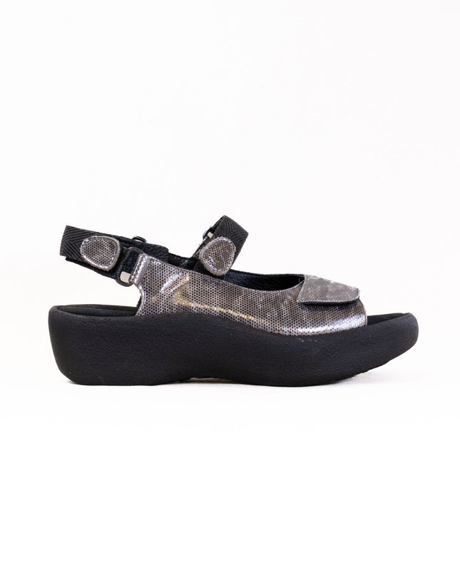 Wolky Jewel (Women's) - Shimmer Leather Metal