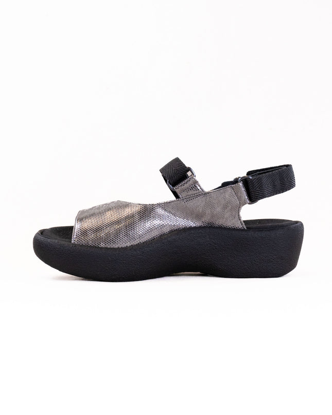 Wolky Jewel (Women's) - Shimmer Leather Metal