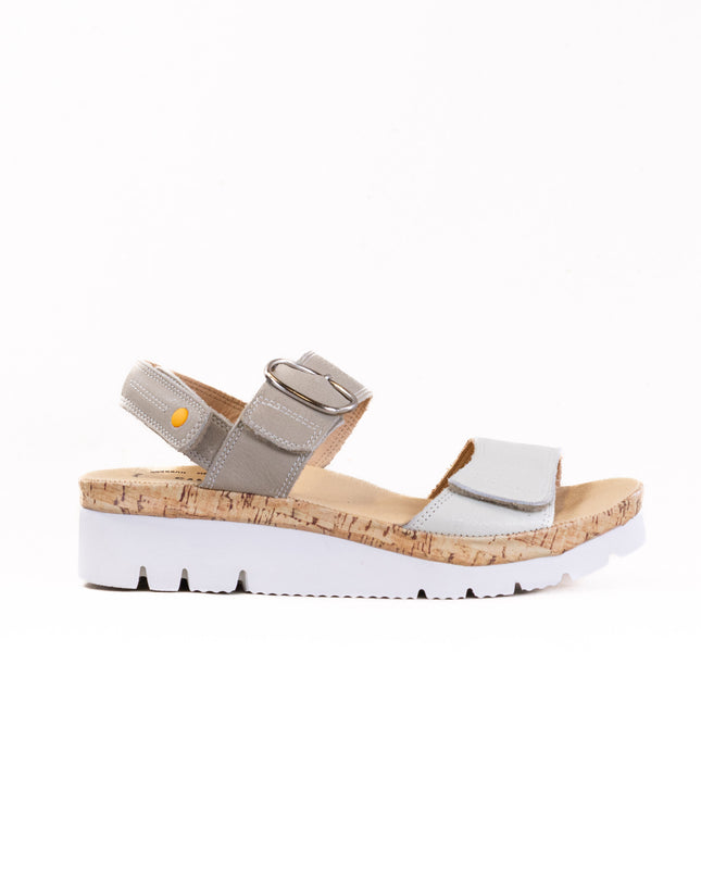 Samuel Hubbard Portola Two Strap Sandal (Women's) - White Leather