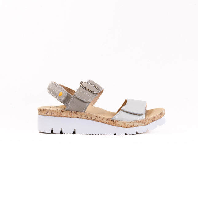 Samuel Hubbard Portola Two Strap Sandal (Women's) - White Leather