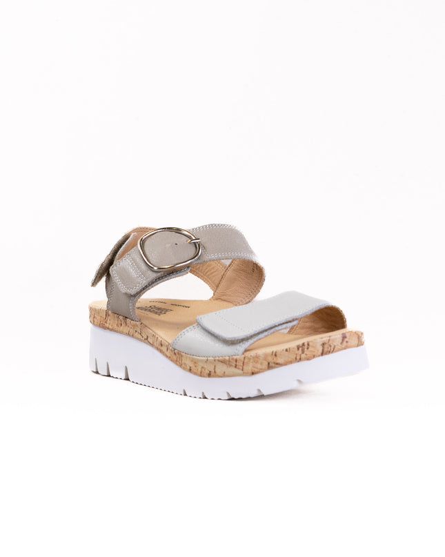 Samuel Hubbard Portola Two Strap Sandal (Women's) - White Leather