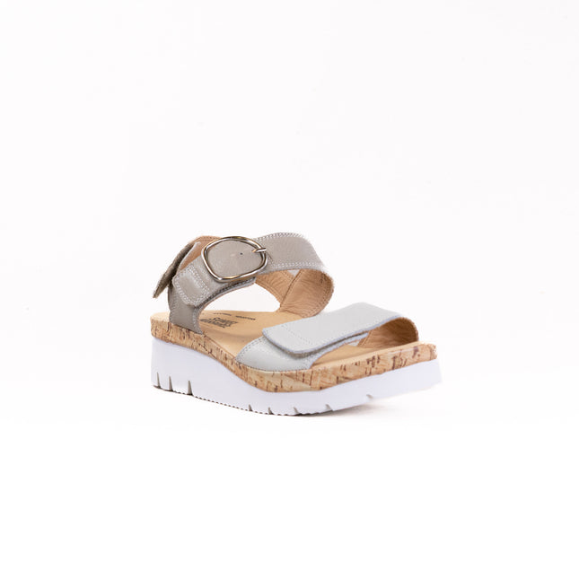 Samuel Hubbard Portola Two Strap Sandal (Women's) - White Leather