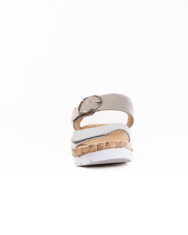 Samuel Hubbard Portola Two Strap Sandal (Women's) - White Leather