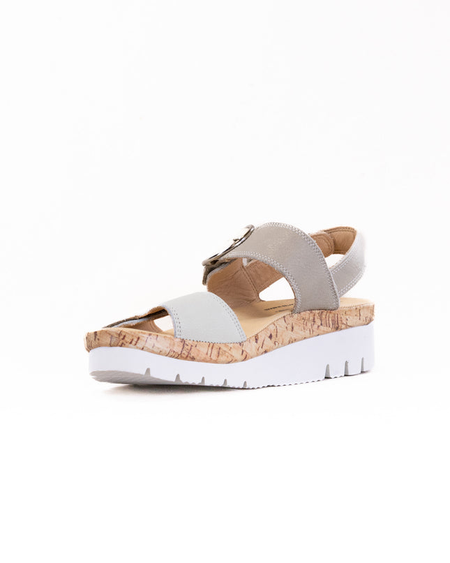 Samuel Hubbard Portola Two Strap Sandal (Women's) - White Leather
