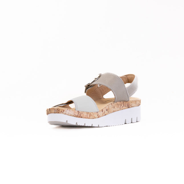 Samuel Hubbard Portola Two Strap Sandal (Women's) - White Leather