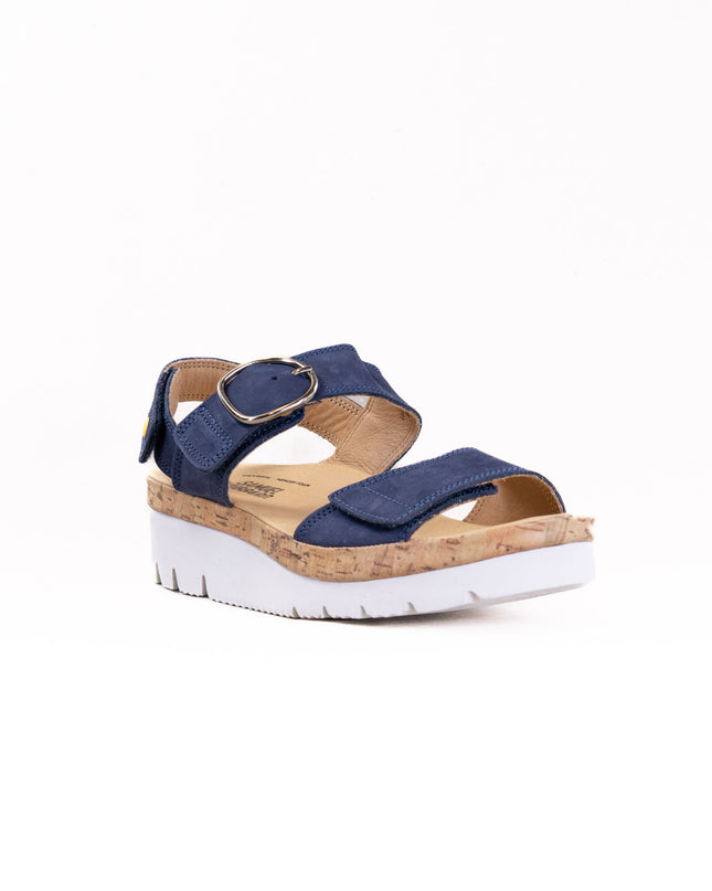 Samuel Hubbard Portola Two Strap Sandal (Women's) - Blue Nubuck