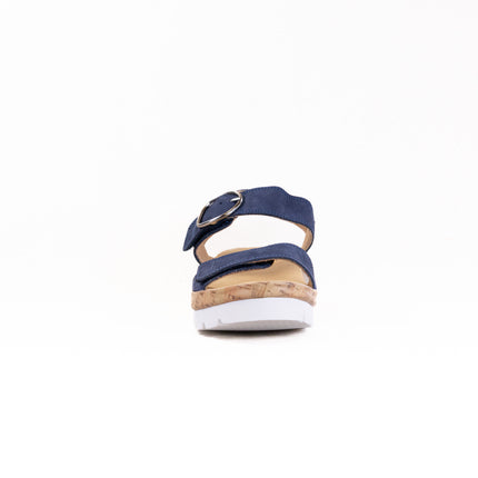 Samuel Hubbard Portola Two Strap Sandal (Women's) - Blue Nubuck