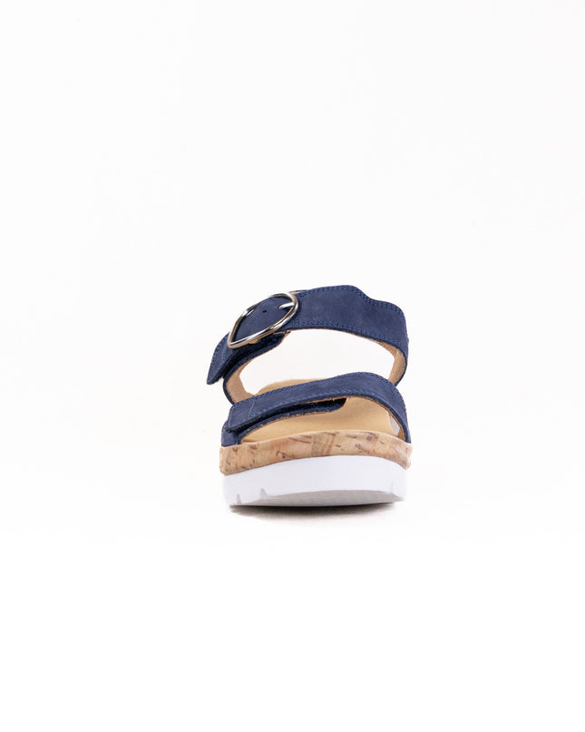 Samuel Hubbard Portola Two Strap Sandal (Women's) - Blue Nubuck