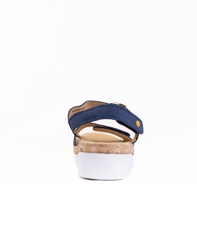 Samuel Hubbard Portola Two Strap Sandal (Women's) - Blue Nubuck
