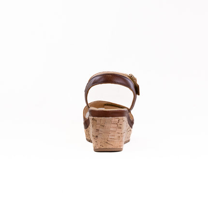 Samuel Hubbard Portola Two Trap Wedge Sandal (Women's) - Cognac Leather