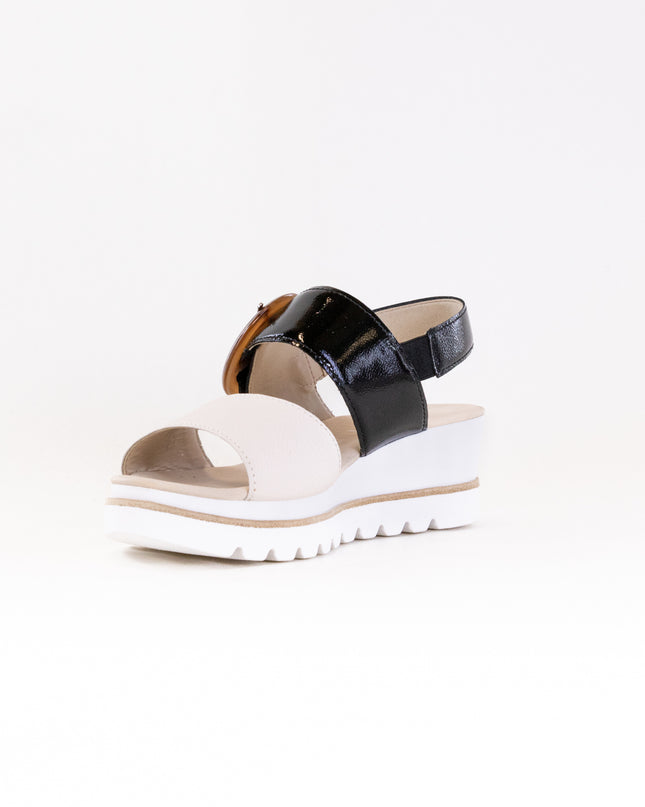 Gabor 64.645 Sandal (Women's) - Creme/Schwarz