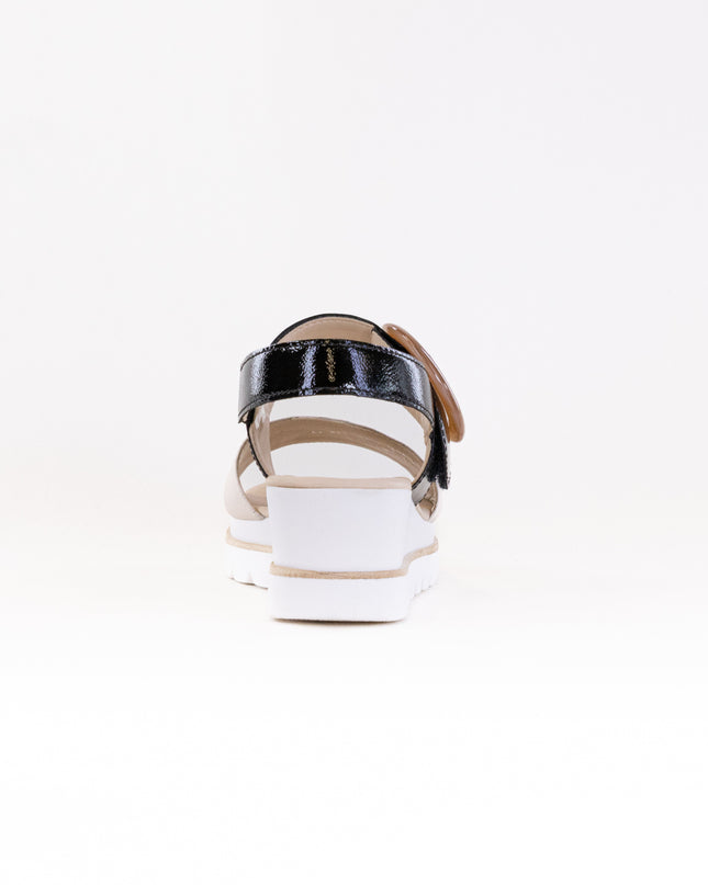 Gabor 64.645 Sandal (Women's) - Creme/Schwarz