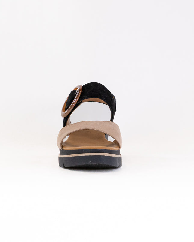 Gabor 64.645 Sandal (Women's) - Caramel/Black
